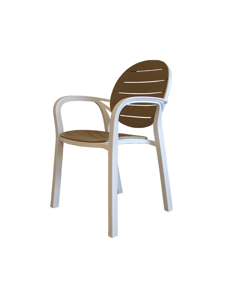Chair PC-510 white and beige