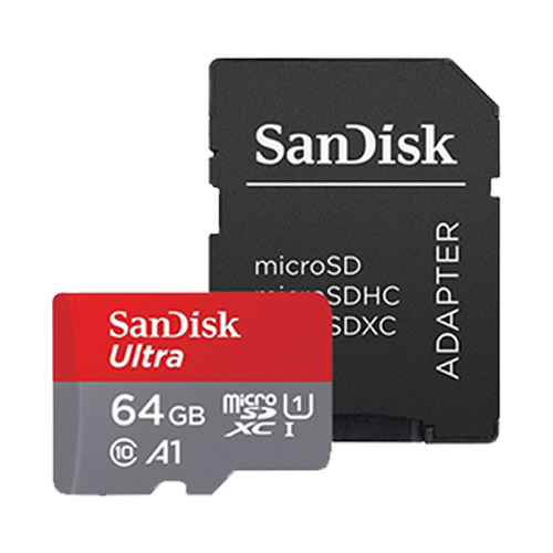 Ultra MicroSDHC Card with Adapter 64GB SanDisk