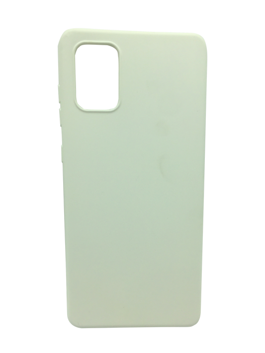 Silicone case Samsung A71 WHITE