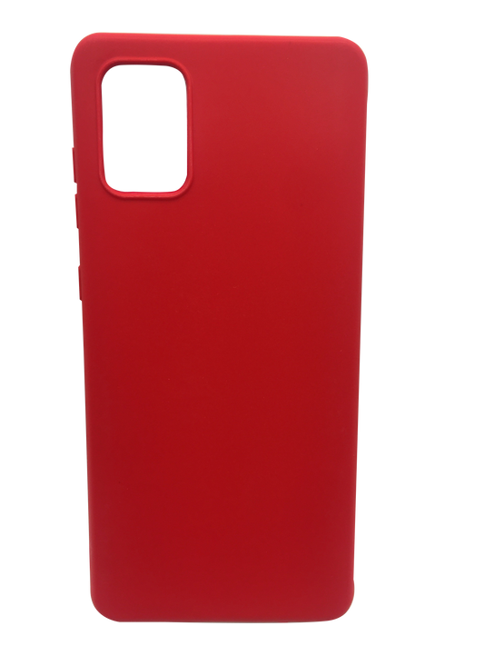 Silicone case Samsung A71 RED