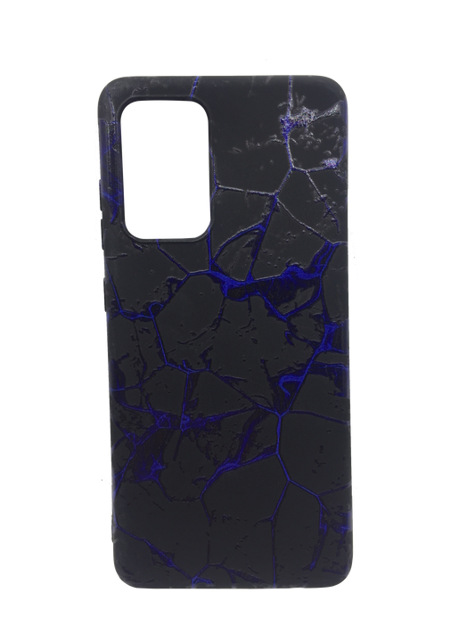 Silicone case Samsung A52 BLACK-BLUE