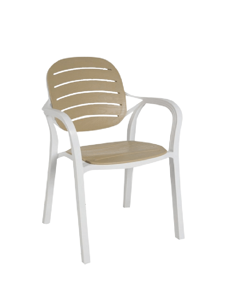 Chair CTO-23 Rumba white and cappucino