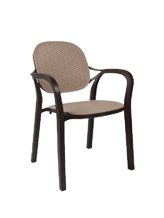 Chair CTO-24 brown with beige
