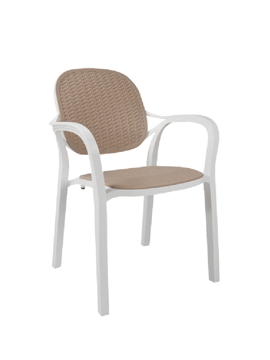 Chair CTO-24 white-cappucino