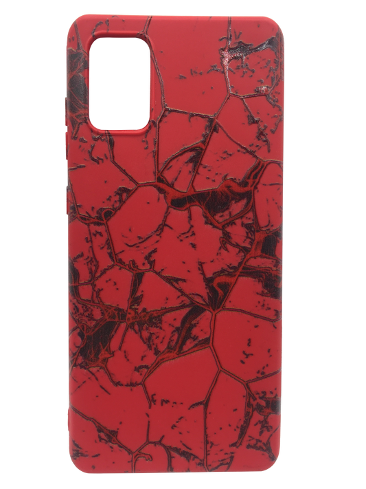 Silicone case Samsung A71 RED